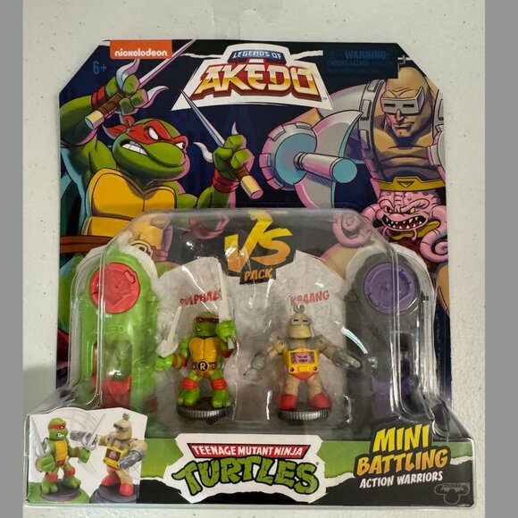 Legends of Akedo TMNT Mini Battling Action Warriors (Pack of 2) - Picture 3 of 3